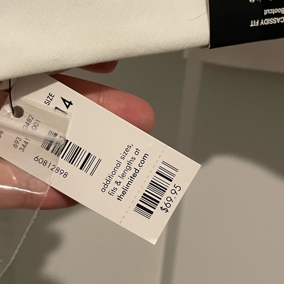 NWT The Limited Pencil White Pants - Picture 4 of 7